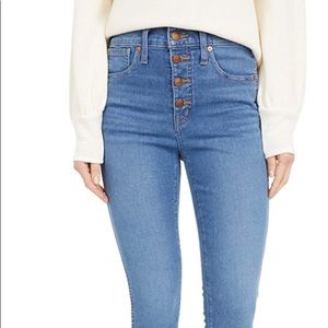 NWT madewell 10” high rise skinny jeans